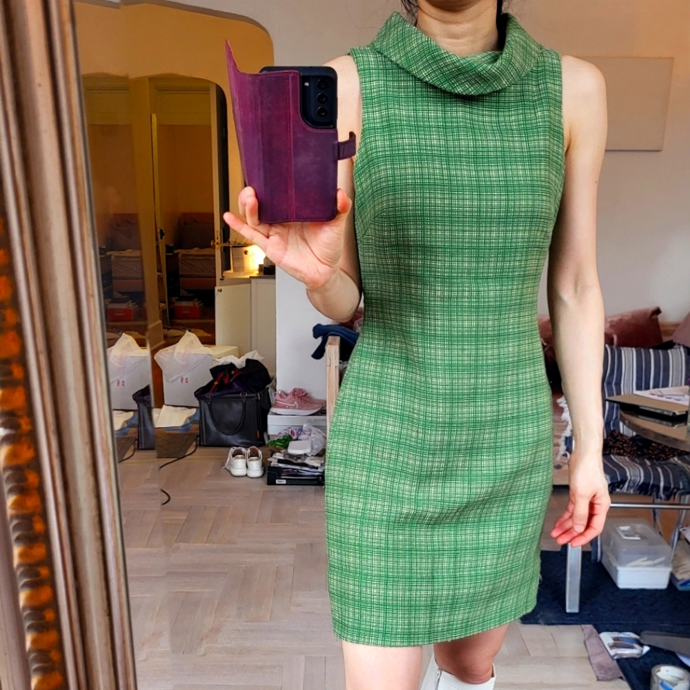TOCCA Green tweed mini dress size 2